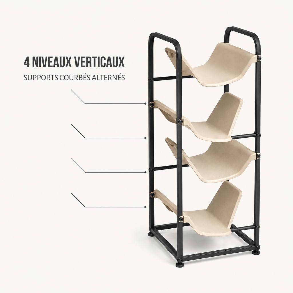 Range-chaussures vertical Double Arc