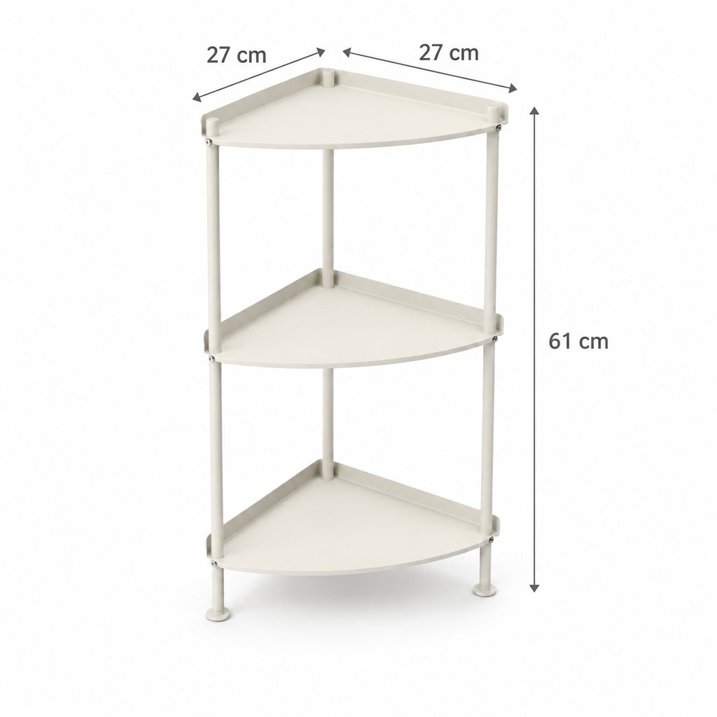 Étagère d’angle à trois niveaux Angle Clair